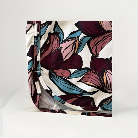 Ann Taylor LOFT Cotton Wild Orchid Pencil Skirt Size 6 Plum Preserve - Picture 5 of 7